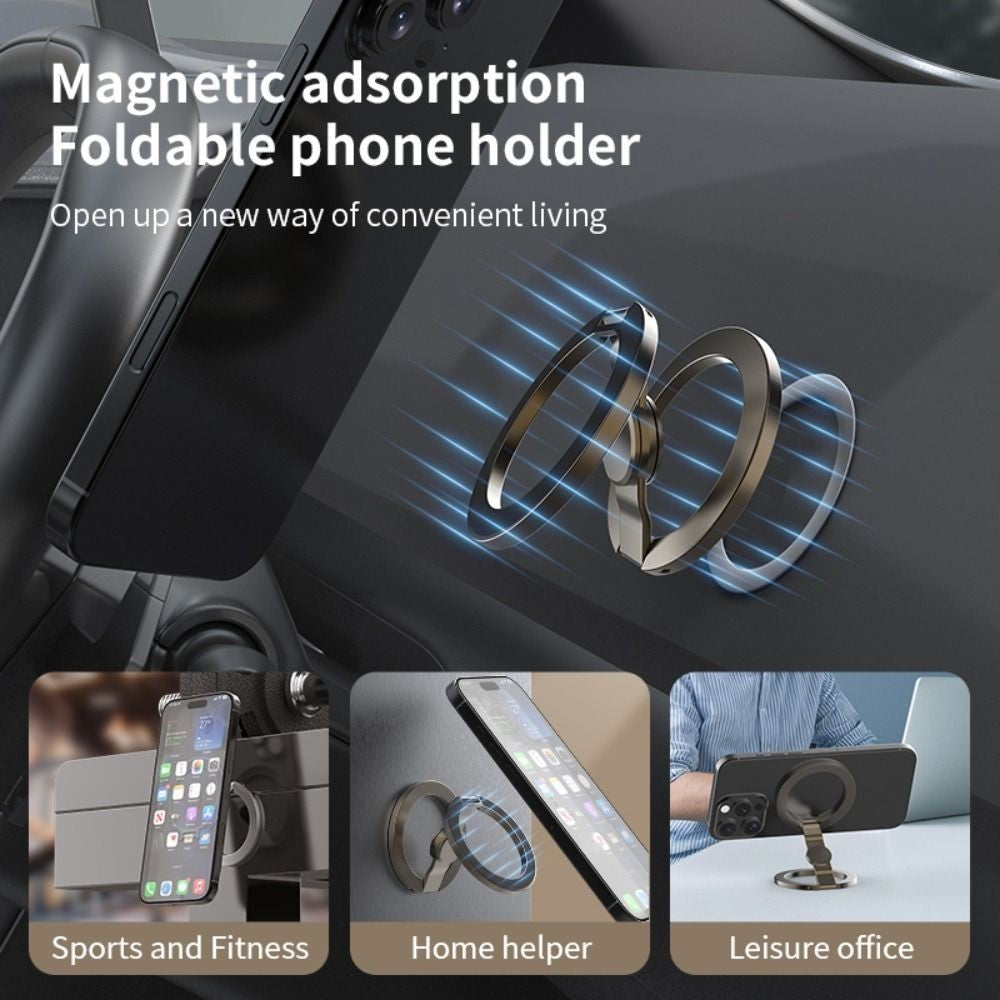 Magnetic Phone Ring Holder Foldable Phone Stand  For MagSafe