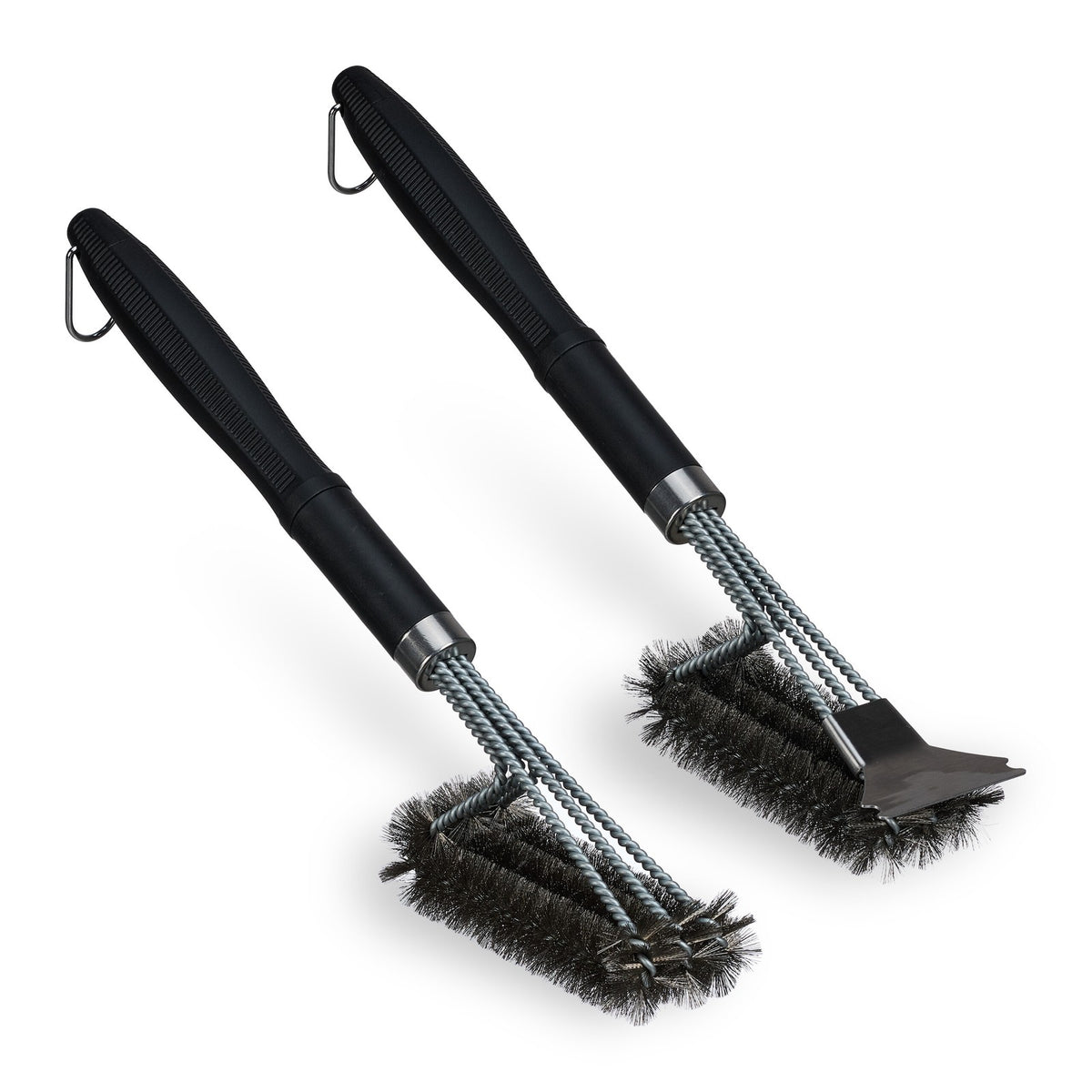 Grill brush stainless steel set of 2 grill cleaner grill grate