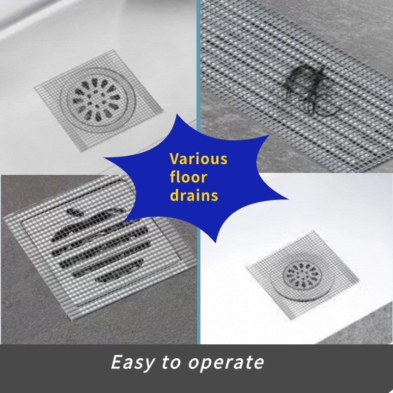 2-Pack 5cm X 7m Bathroom Drain Hair Catcher, Waterproof Shower Floor Mesh...
