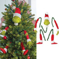 Grinch Arm Leg Head Ornaments Holder Christmas Tree Decorations Xmas Party Gift