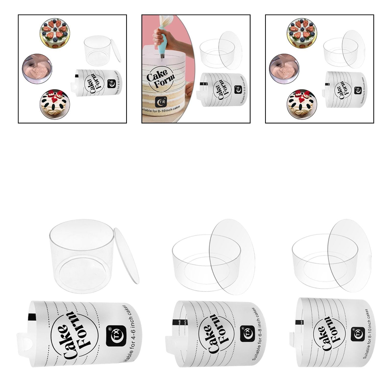 Acrylic Cake Form, Cake Making Tool for Beginners and Pros, Premium Accessory