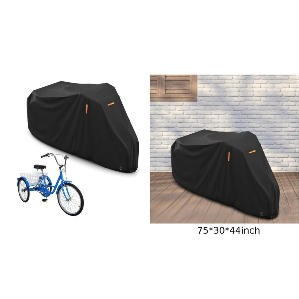 Heavy Duty Waterproof Tricycle Cover 210D Oxford Cloth Reflective Strips