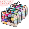 3 Pack Yarn Storage Organizer Tote Bag for 8496 Clear Yarn Storage Bags