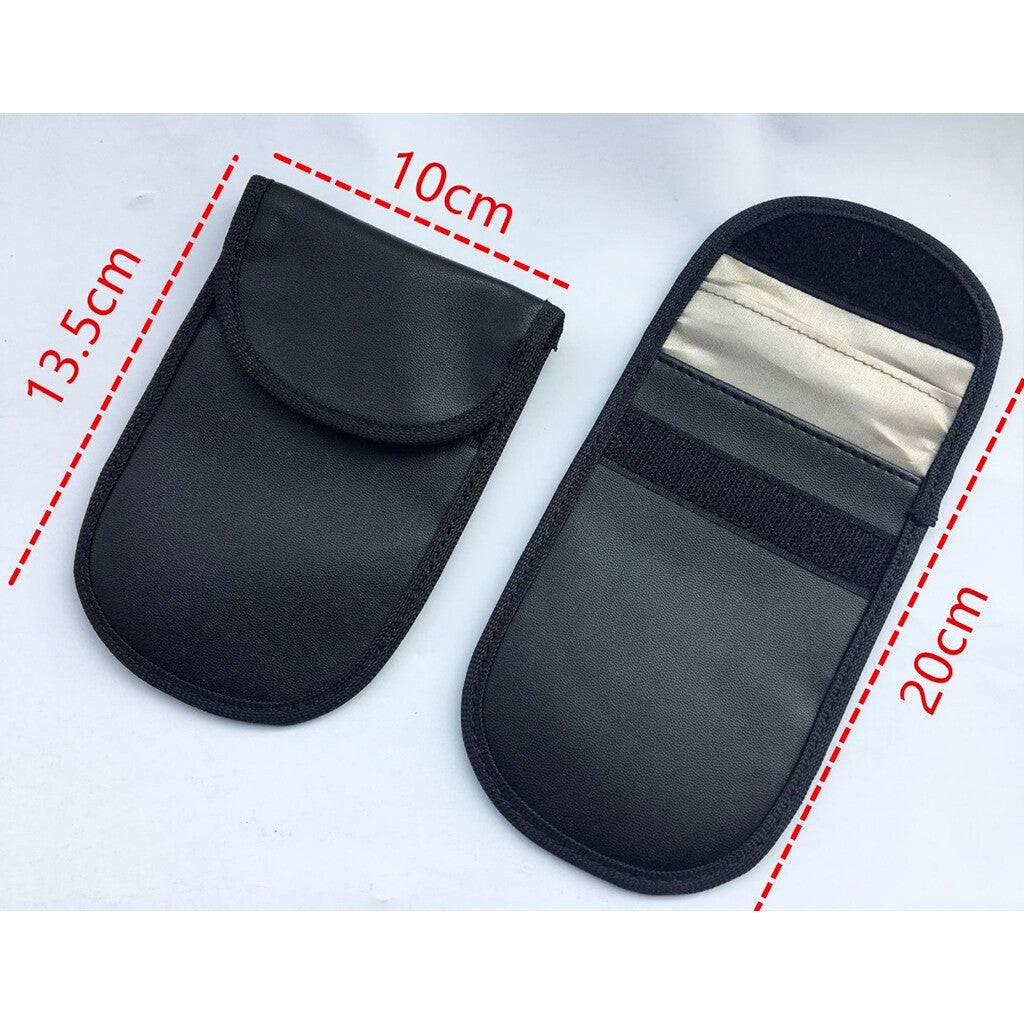 Keyless Entry Car Key Fob Signal Blocker Guard Protector Faraday Bag Pouch Black