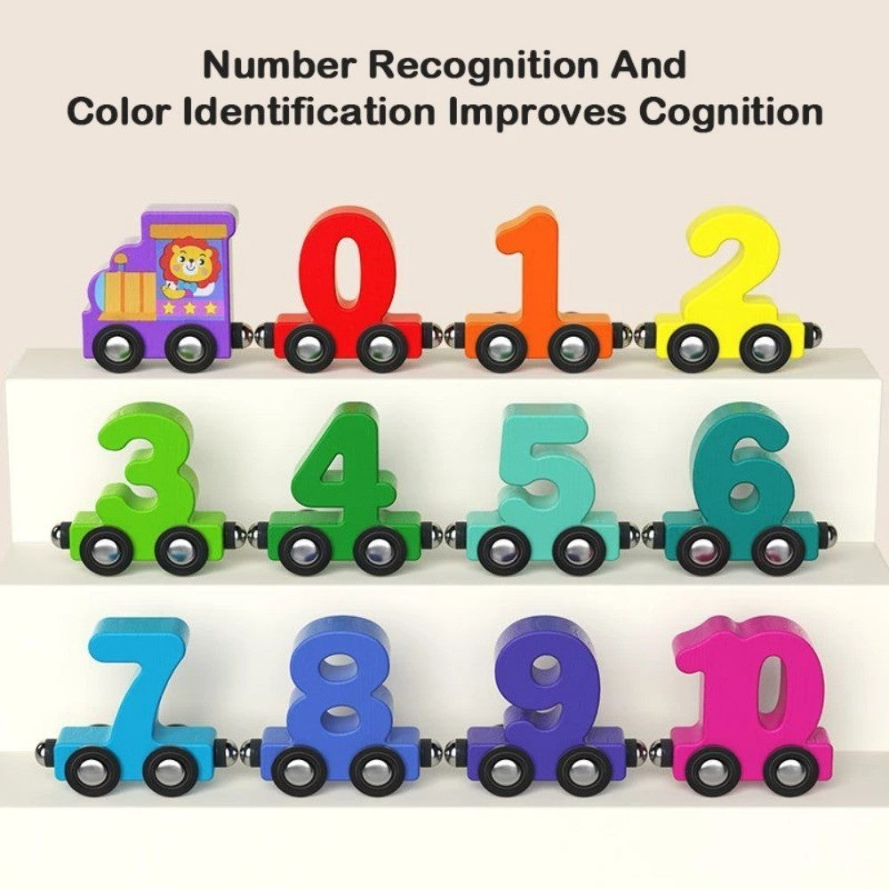 1set Colorful Early Educational Toys Magnetic Number Train Set  Kids