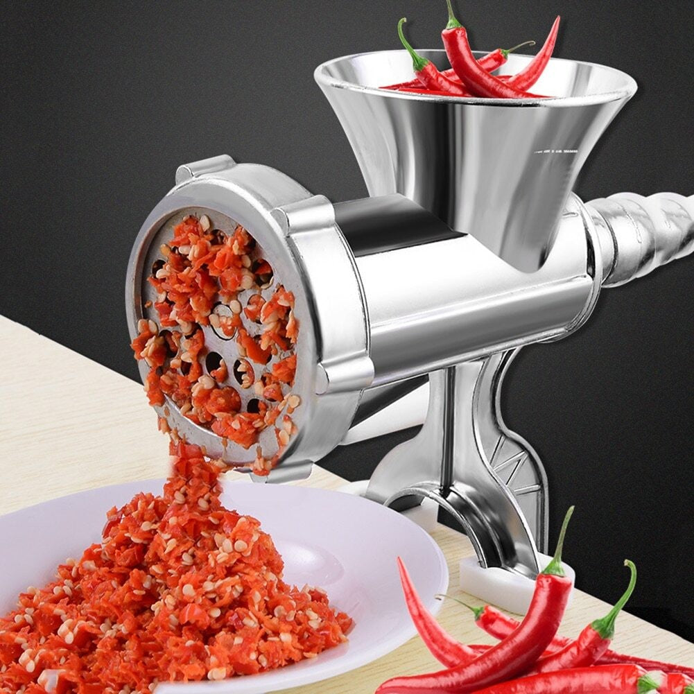 Heavy Duty Manual Sausage Maker Meat Mincer & Grinder Hand Operated Kitchen Tool