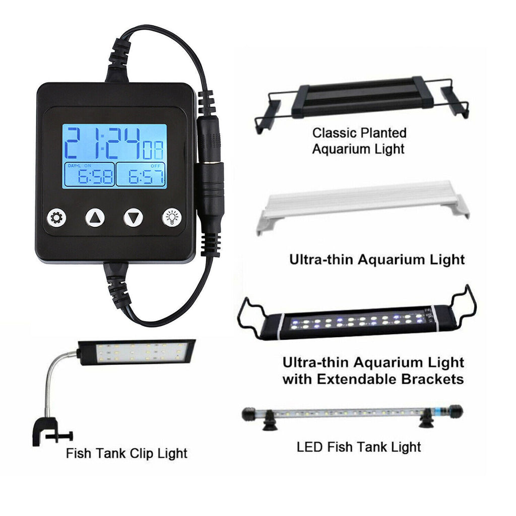 Aquarium Light Timer Controller LED Dimmer Modulator Fish Tank Dimming Control
