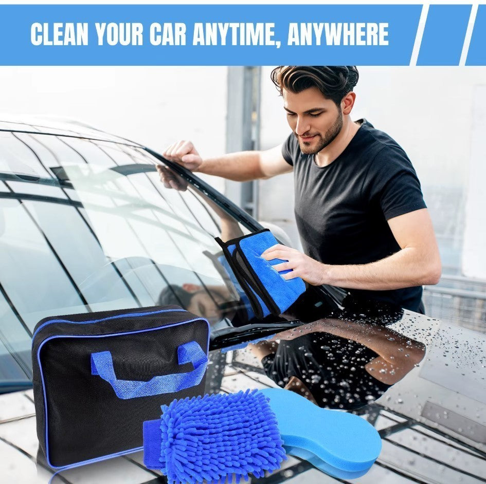 30PCS Automotive Cleaning Brush Set Soft Bristles Car Interior Wheel Wash Tools