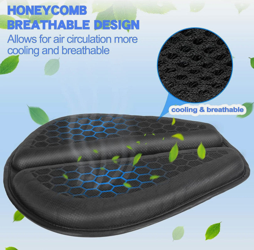 Motorcycle Gel Seat Pad Breathable Comfortable Motorbike Seat Pad for Long Rides