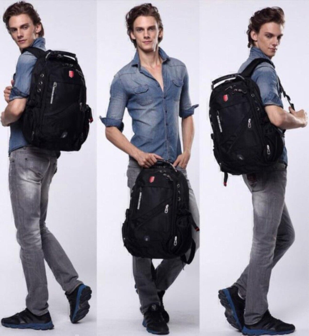 17.1 INCH MEN'S LAPTOP BACKPACK/NOTEBOOK BAG/RUCKSACK WENGER SWISSGE BACKPACK