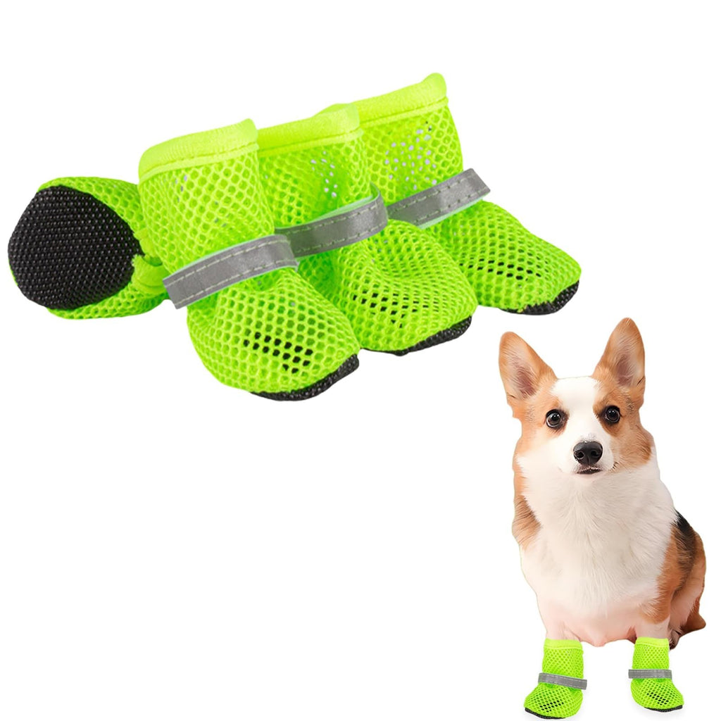 Small Dog Shoes For Hot Pavement, Breathable Summer Dog Boots With Mesh,...
