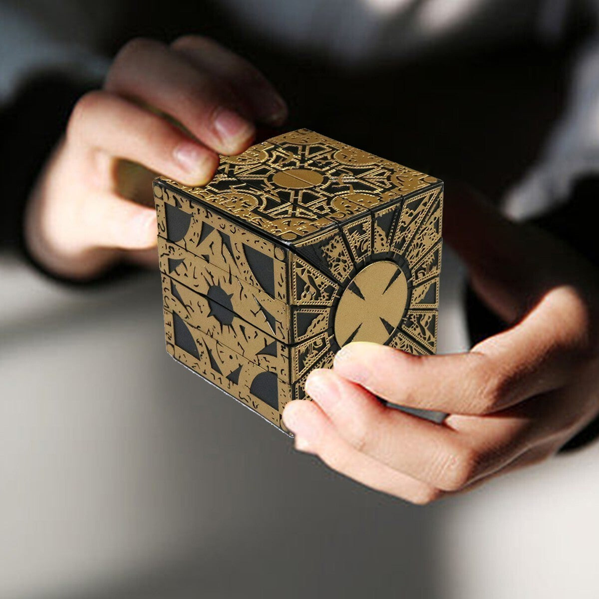 Hellraiser Puzzle Cube Horrorwood Stand Pinhead Lock Figure Unlocking Fun Horror