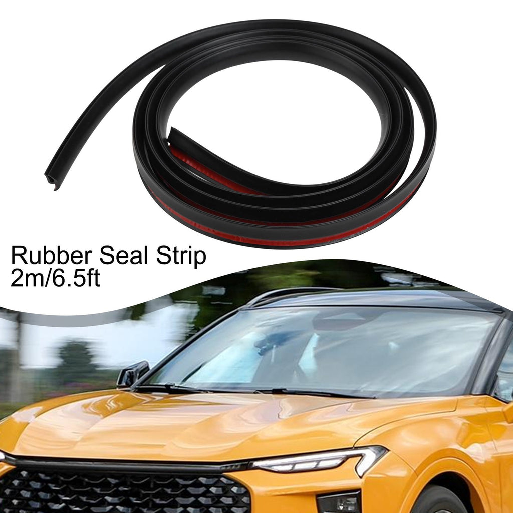 2m Car Front Windshield Trim Edge Moulding Weatherstrip Seal Strip Rubber