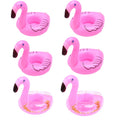 6x Inflatable Flamingo Drink Holders Floating Can Cup Hot Tub Swim Pool Bath Toy