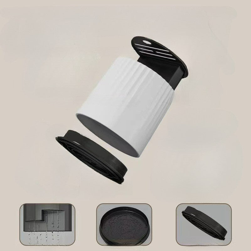 Rotating Knife Holder Block 360° Kitchen Knife Storage Stand Drain Tray