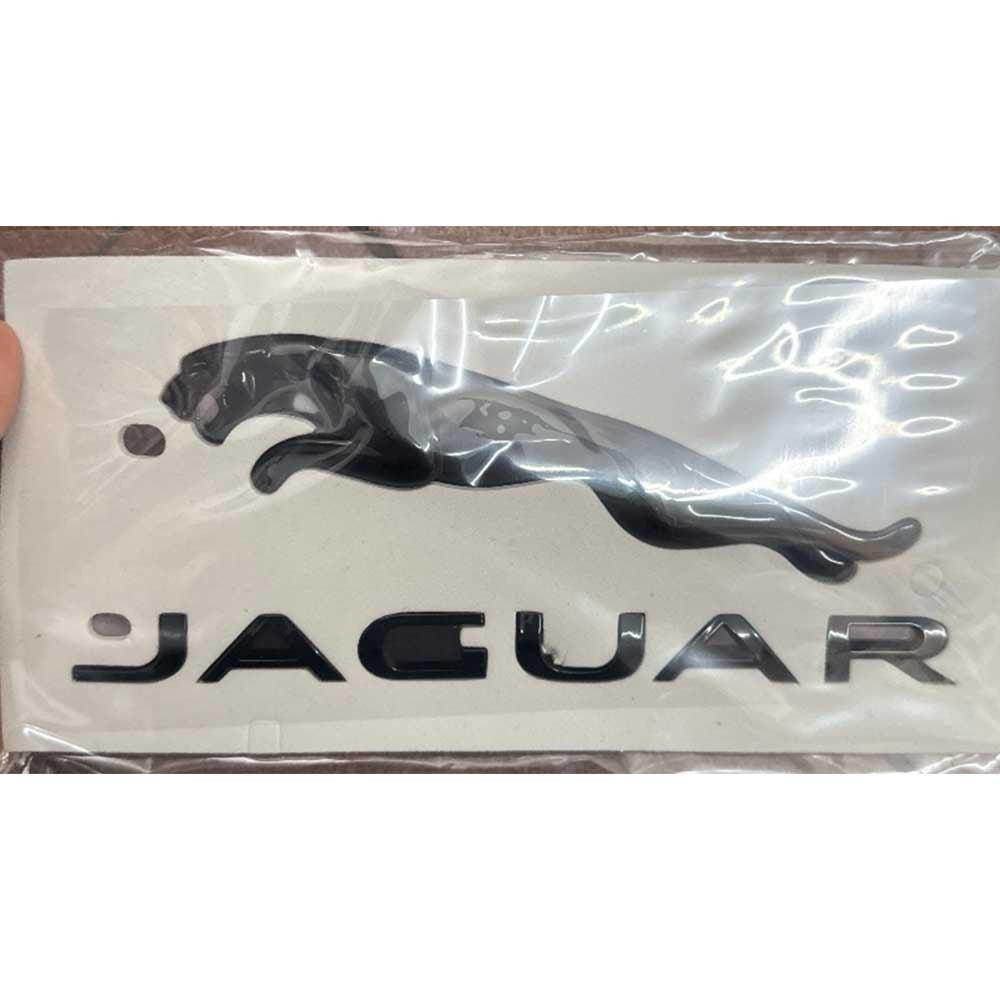 Glossy Black Badge Rear Trunk Emblem For Jaguar