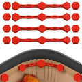 Magnetic Air Fryer Paper Holder Removable Heat Resistant Silicone Liner FixClips