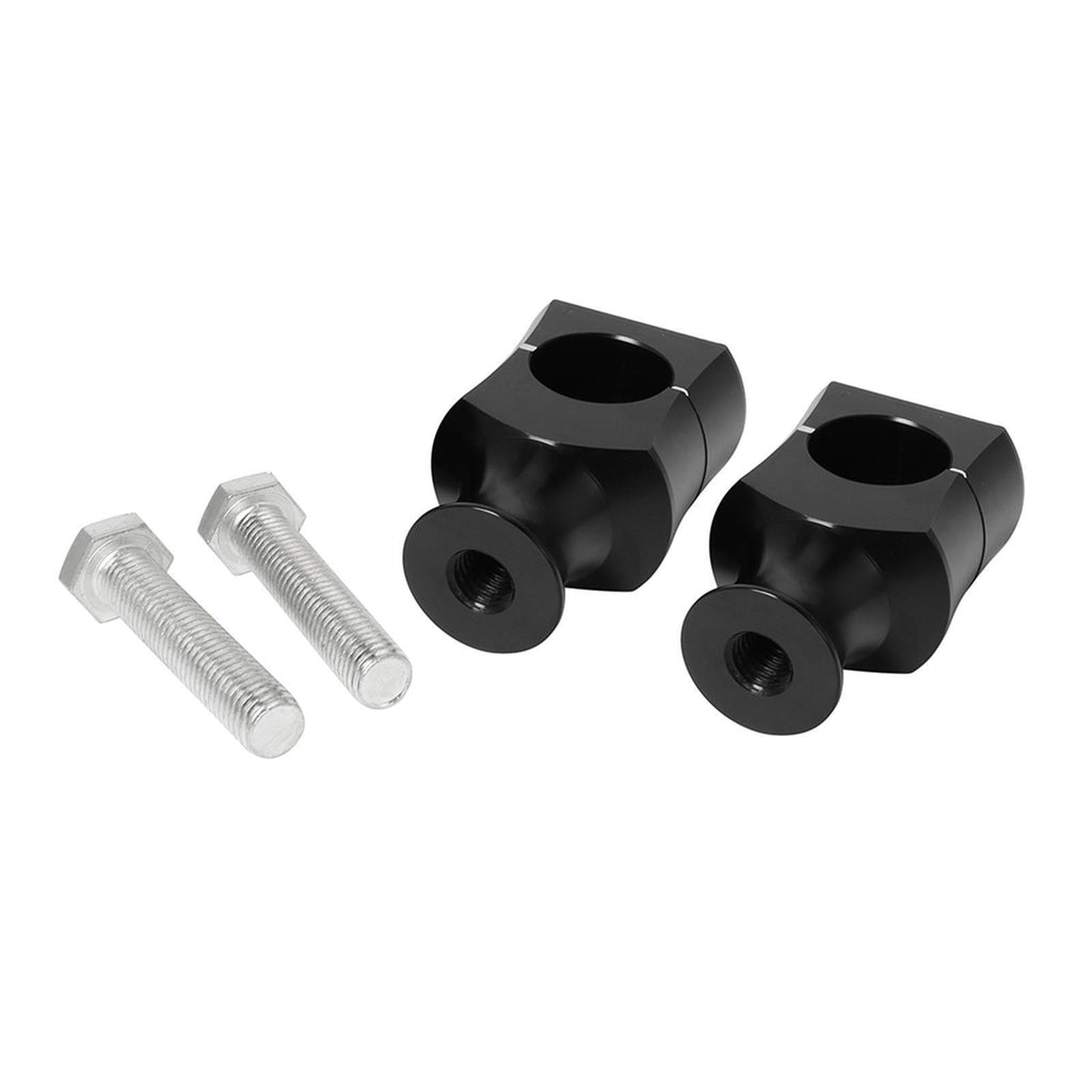 Universal Motorcycle 7/8'' / 1'' Handle Bar Riser Clamp 22mm Black
