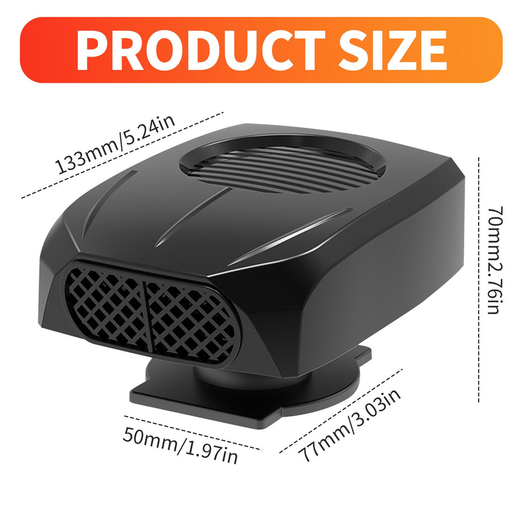 150W Car Heater 12V Windshield Heating Fan Defogger Defroster Demister Portable