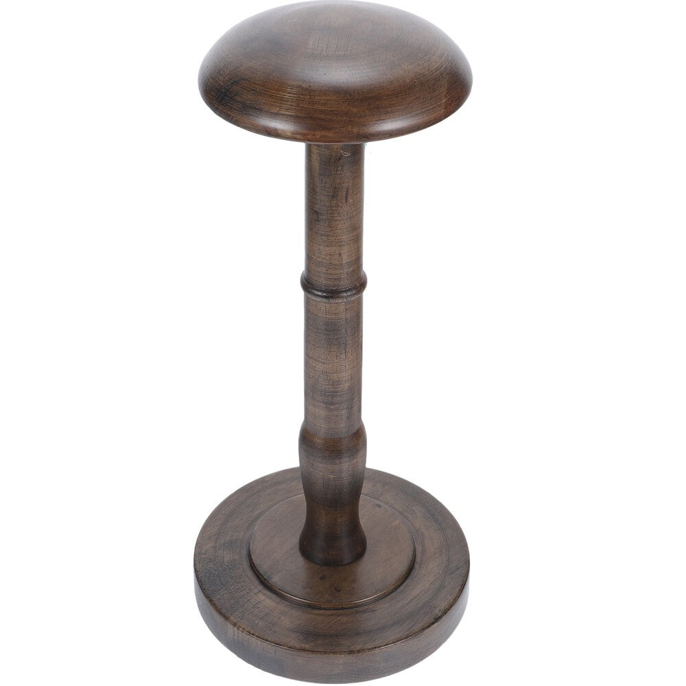 Wooden Hat Display Stand Coffee Color Hat Rack Stand Cap Organizer Hat Holder