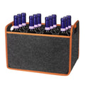 Wine Travel Bag 6/12-Bottle Felt Wine Carrier Storage Box with Divider