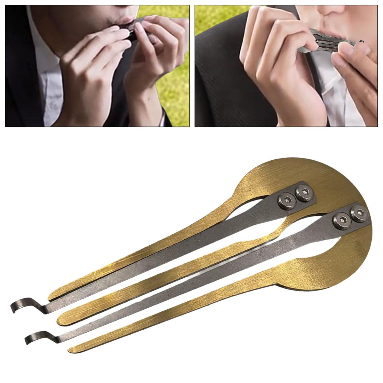1 piece Portable Jaw Harp Double Tone Metal Ethnic Folk Instrument for Beginners