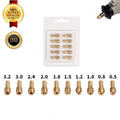10x Brass Drill Chuck Collet Bit Set 0.5-3.2mm For Dremel Rotary Tools 4.8mm UK