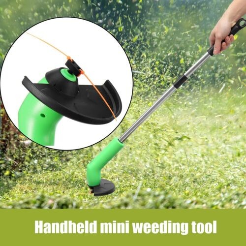 Electric Cordless Grass Trimmer Garden Weed Strimmer Cutter Mini Handheld Tool~~