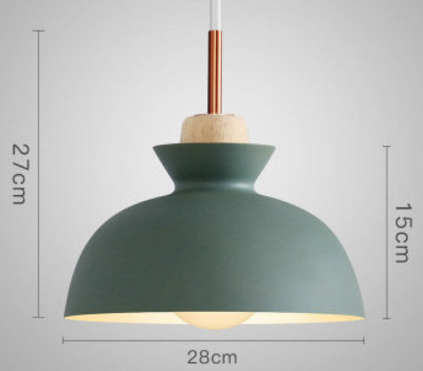 Wood Pendant Light Home Lamp Aluminum Chandelier Lighting Kitchen Ceiling Lights