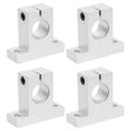 4 Pcs SK20 Aluminum Linear Motion Rod Rail Guide Support for 20mm Dia Shaft