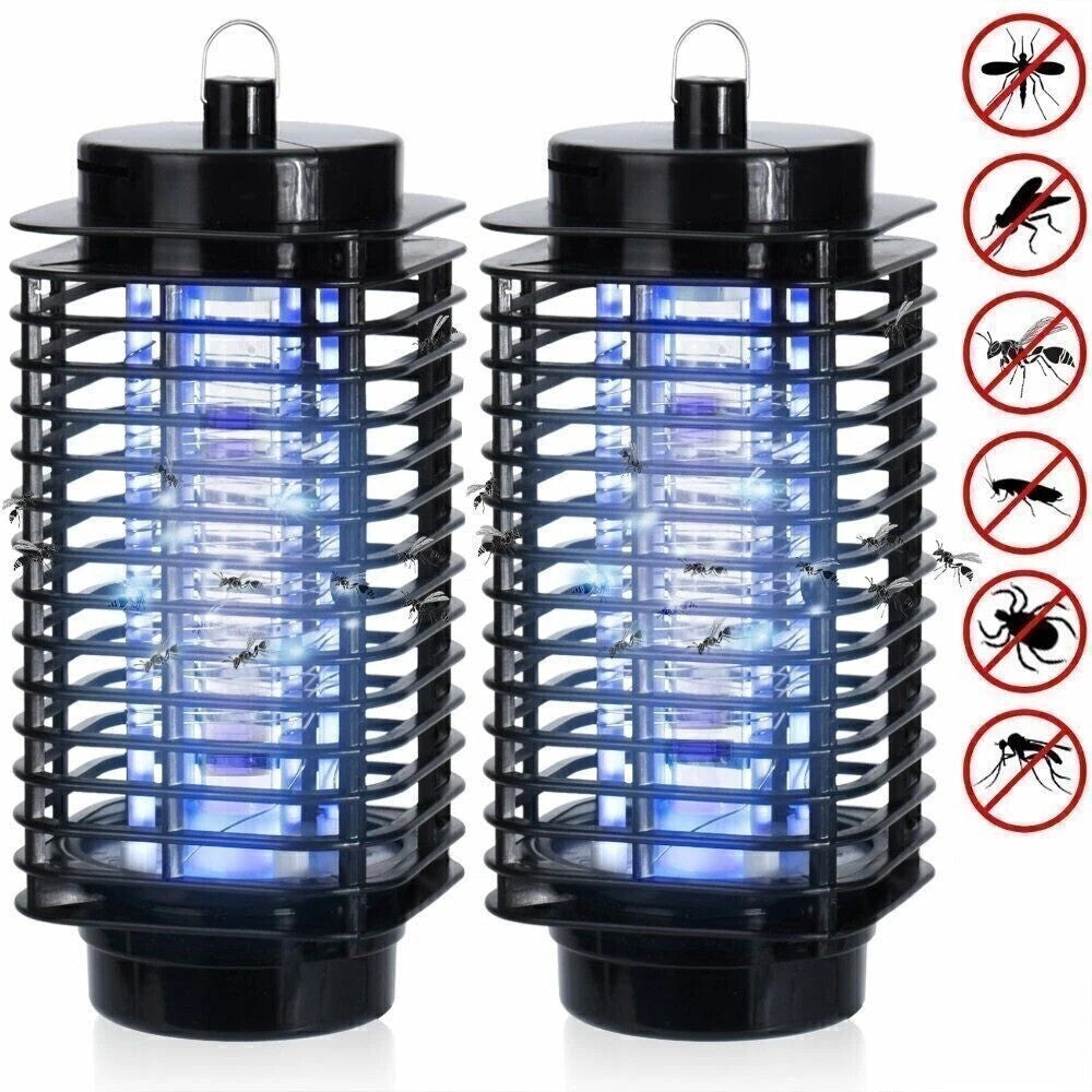 2X Electric Fly Bug Mosquito Zapper Insect UV Lamp Indoor Trap Pest Catcher