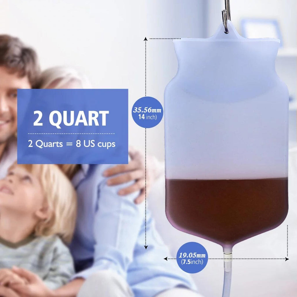 Enema Bag Kit Colonic Irrigation Coffee Enema Bag Home 2L Douche Colon Cleanse