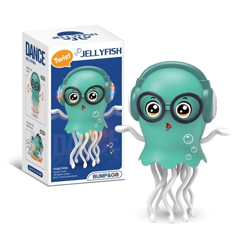 Dancing Jellyfish Baby Toy, Tummy Time Toys for Kids,Magic Electric Dancing