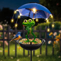 Solar Frog Statue Light Outdoor Garden Decoration LED Light  .*