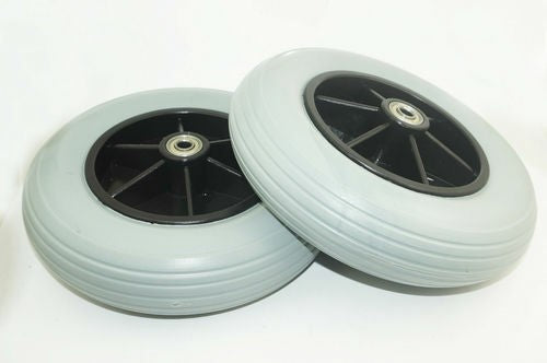 1 pair of 8" Front Castor Wheels for many Standard Wheelchairs 200x50mm