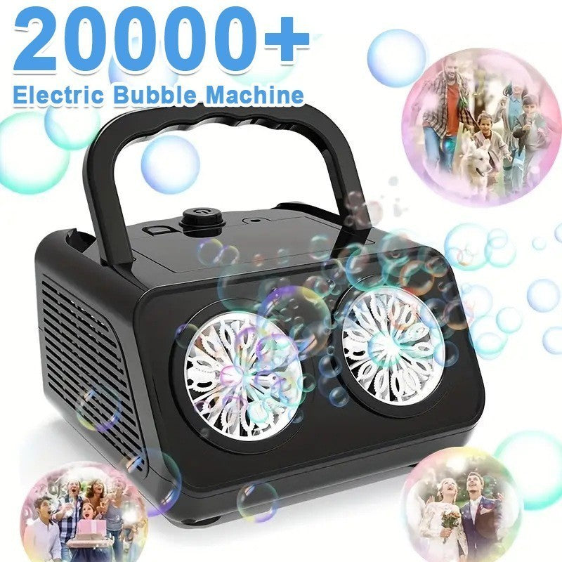 Automatic Bubble Machine Bubble Blower With 20000 Bubbles Per Minute LED Outdoor