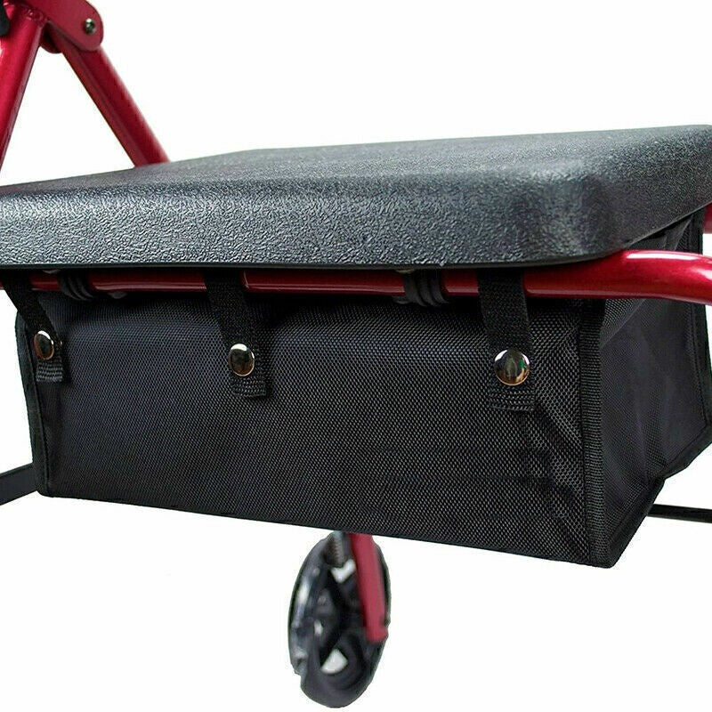 Black Basket Under Rollator Storage Bag Tote for Walker 4 Wheel Rollator UK