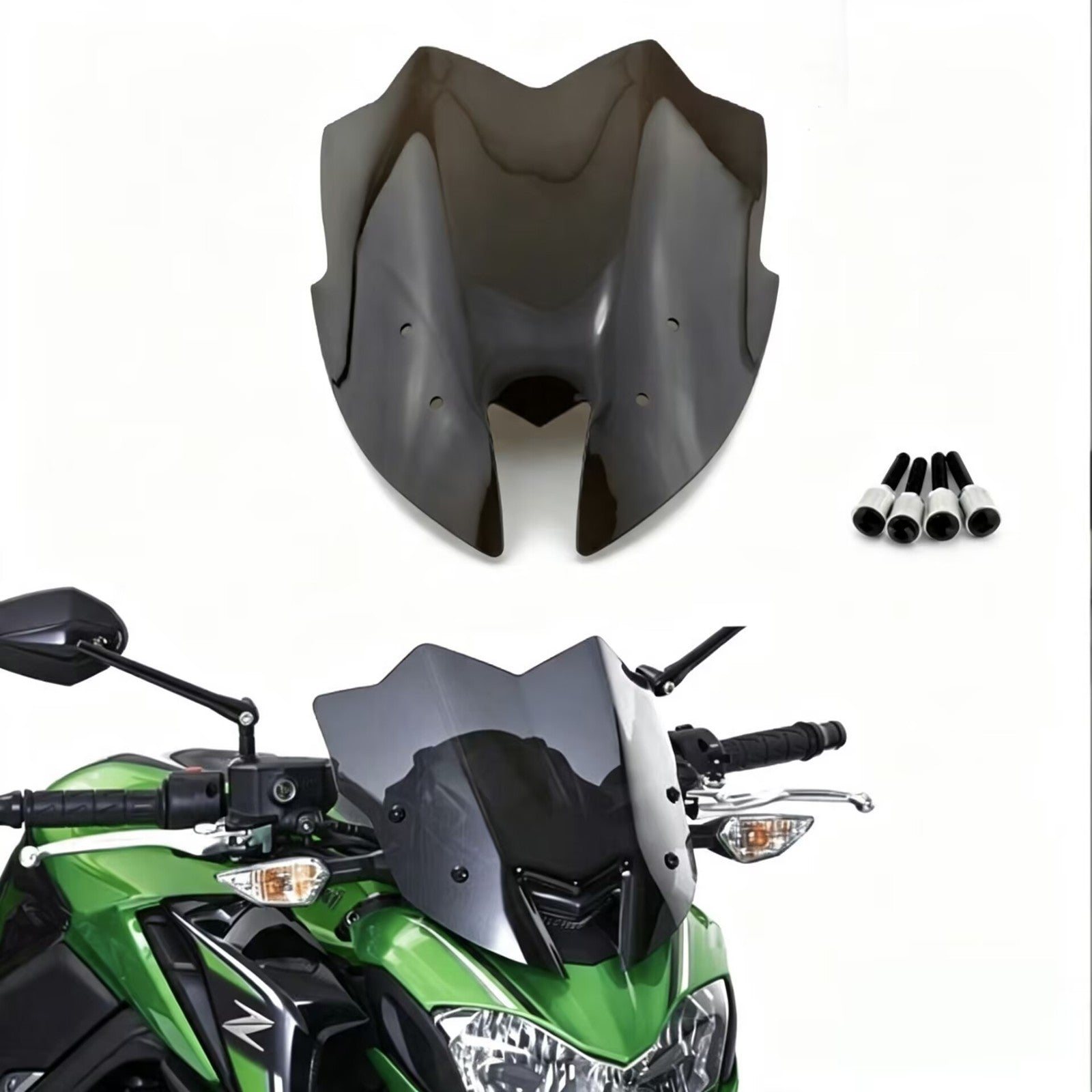 Windscreen Windshield For Kawasaki Z 800 2014 2015 2016  Motorcycle