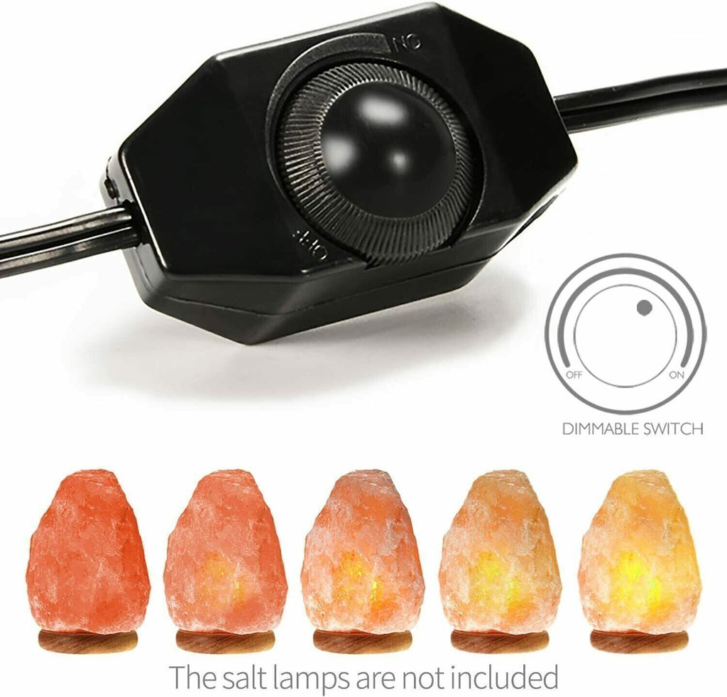 NEW!Himalayan Salt Lamp Replacement CORD DIMMABLE Switch Cable UK PLUG Black