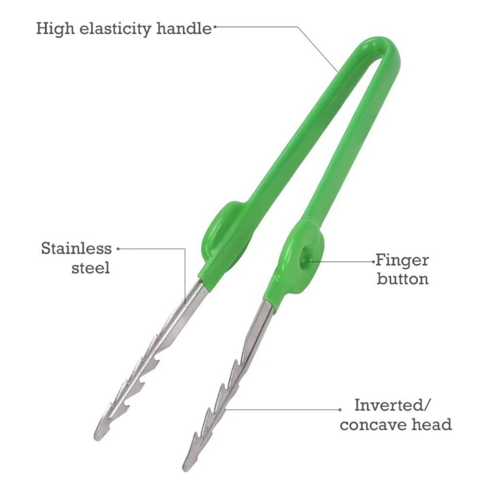 Stainless Steel Garden Weeding Tweezers Weed Puller Clip Gardening Tool