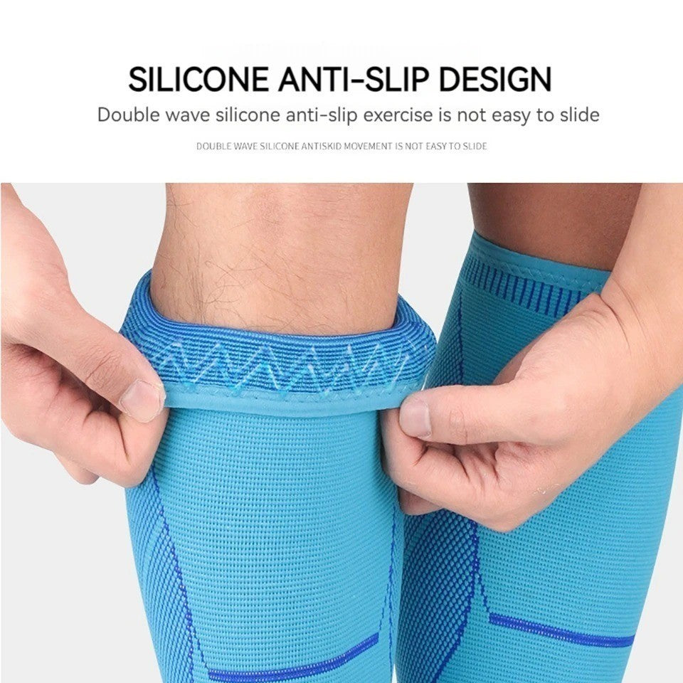 1 pair Elastic Calf  Compression Sleeves Running Leg Pain Shin Splints Men Women