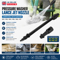 170 Bar Pressure Washer Lance Dirt Blaster Turbo Nozzle Kit for Karcher K2-K7 UK