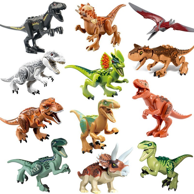 20Pcs Dinos fit Jurassic World Lego Dinosaur Tyrannosaurus TRex Park Raptor