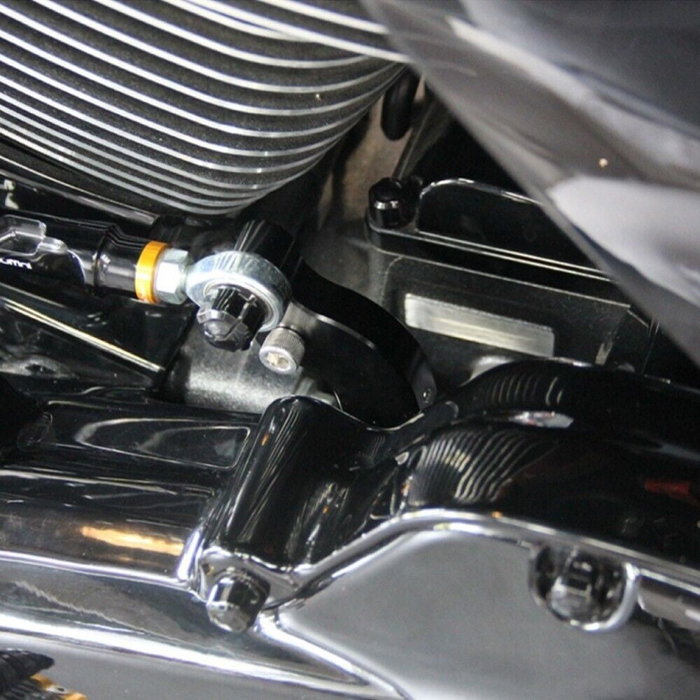 Black Gear Shift Neutral Assist Bracket For Harley M8 Touring Softail Electra