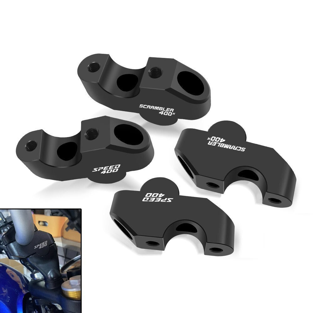 Motorcycle Pull-Back Handlebar Risers For Triumph Speed 400 Scrambler 400X 2024+