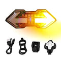 LED Bicycle USB Indicator 120 Lumens Bike Tail Turn Signal Light With Remote