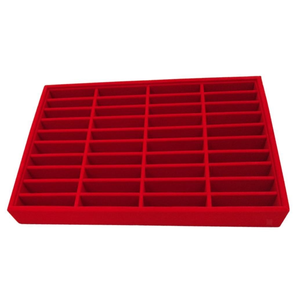 40 Slot Velvet Bangle Storage Display Box Bracelet Tray Organizer Jewelry Gift