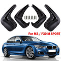 4pc For BMW 3 Series F30 4dr Saloon M3 M Sport Splash Guards Mud Flaps 2012-2019