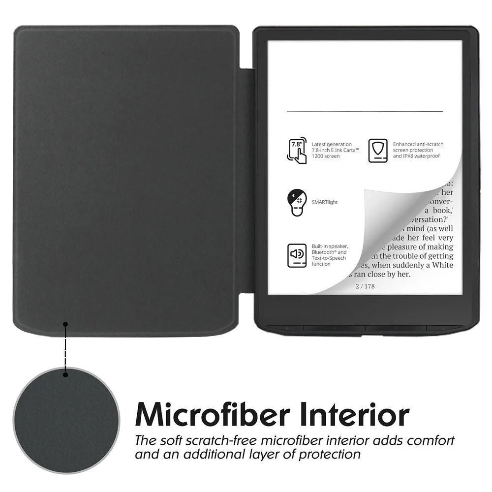 Auto Sleep/Wake 6 inch E-Reader Case Anti-fall Back Cover for Kindle Voyage