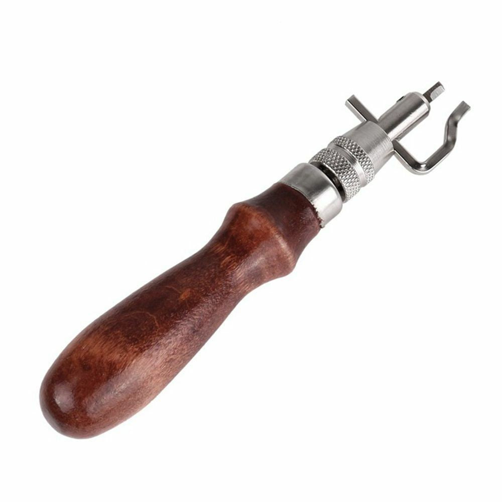 7Pcs Edge Stitching Groover Creaser Beveller Punch Leather Craft Tool Sewing Set